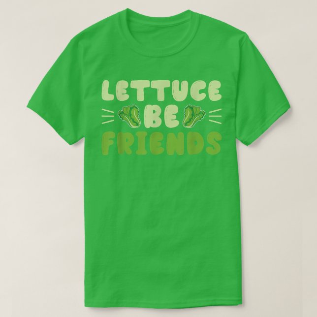Camiseta Lettuce Be Friends Guinea Pig Guinea Lover  (Frente do Design)