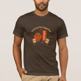 Camiseta “Lettuce Be Together” – Engraçada e Diver