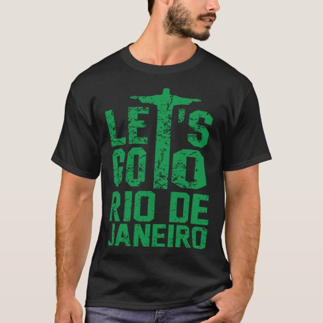 Camiseta Letu2019s Vai Ao Rio De Janeiro Férias Na Viagem (Frente)