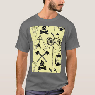 Camiseta Letx27s acampar