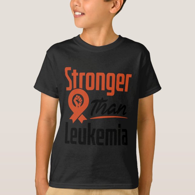Camiseta Leucemia Cancer Sanguíneo Sensibilização Mais Fort (Frente)