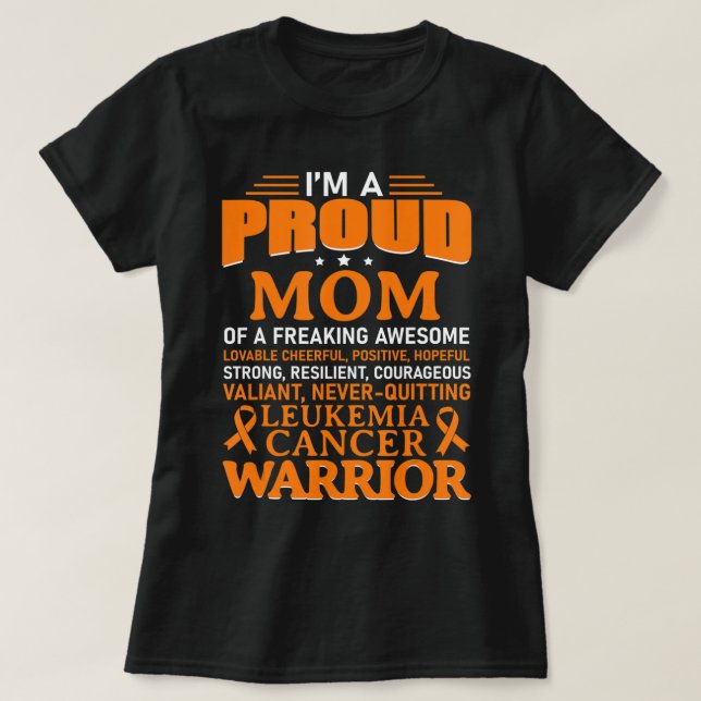 Camiseta Leucemia Cancer Sensibilização Sobrevivência Laran (Frente do Design)