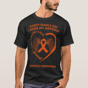 Camiseta Leucemia Cardíaca Laranja Sensibilização Na Memóri