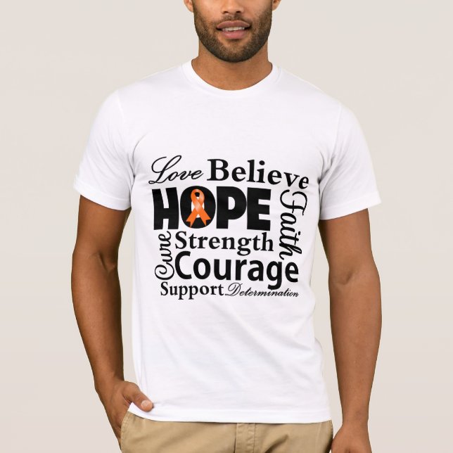 Camiseta Leucemia Colagem de Esperança (Frente)