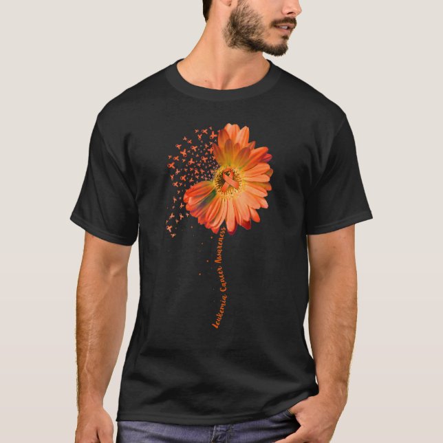 Camiseta LEUCEMIA Consciência Girassol 1 (Frente)