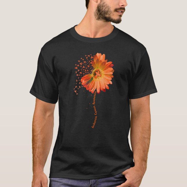 Camiseta LEUCEMIA Consciência Girassol 3 (Frente)
