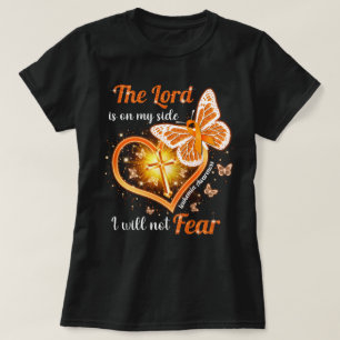 Camiseta Leucemia Cristã O Senhor Está Do Meu Lado