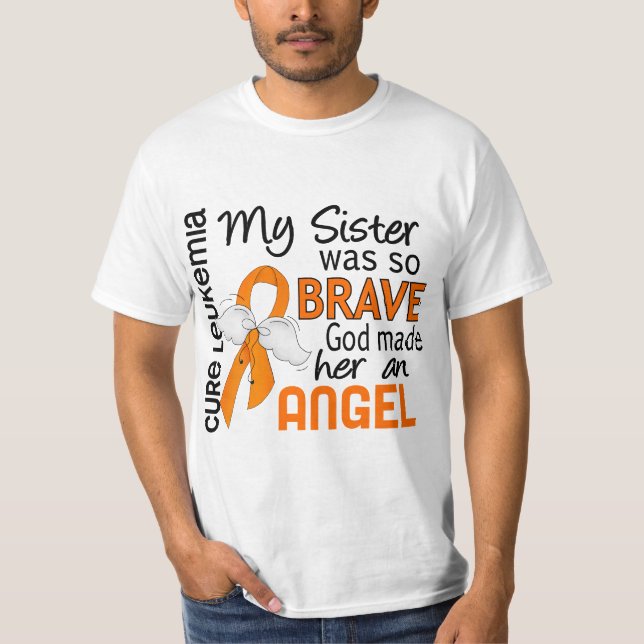 Camiseta Leucemia da irmã do anjo 2 (Frente)