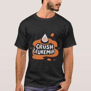 Camiseta Leucemia Esmagadora Sensibilização Cura Combate ao