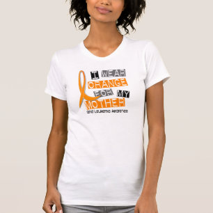 Camiseta Leucemia eu visto a laranja para minha mãe 37