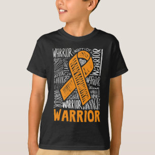 Camiseta Leucemia Guerreiro do Cancer sanguíneo Laranja Fit