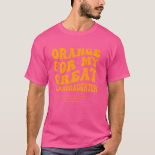 Camiseta Leucemia Laranja Leucemia Consciencialização Mês E