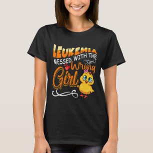 Camiseta Leucemia Mensagada Com A Garota Errada Pintinho Aw