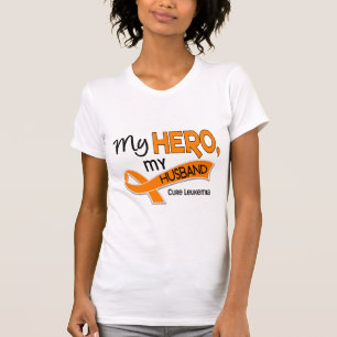Camiseta Leucemia MEU HERÓI MEU MARIDO 42