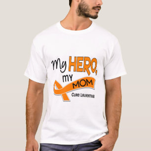 Camiseta Leucemia MEU HERÓI MINHA MAMÃ 42