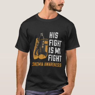 Camiseta Leucemia Minha Luta Boxando Laranja Leucemia Aw