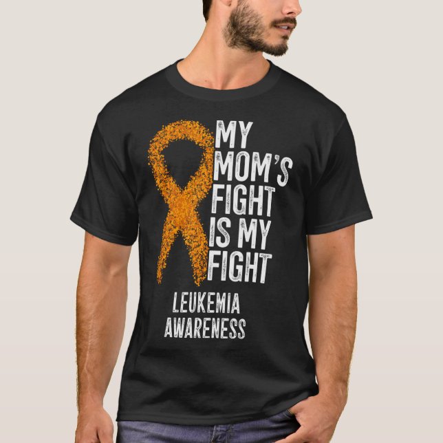 Camiseta Leucemia Minha Luta De Mães É Minha Luta Contra A  (Frente)