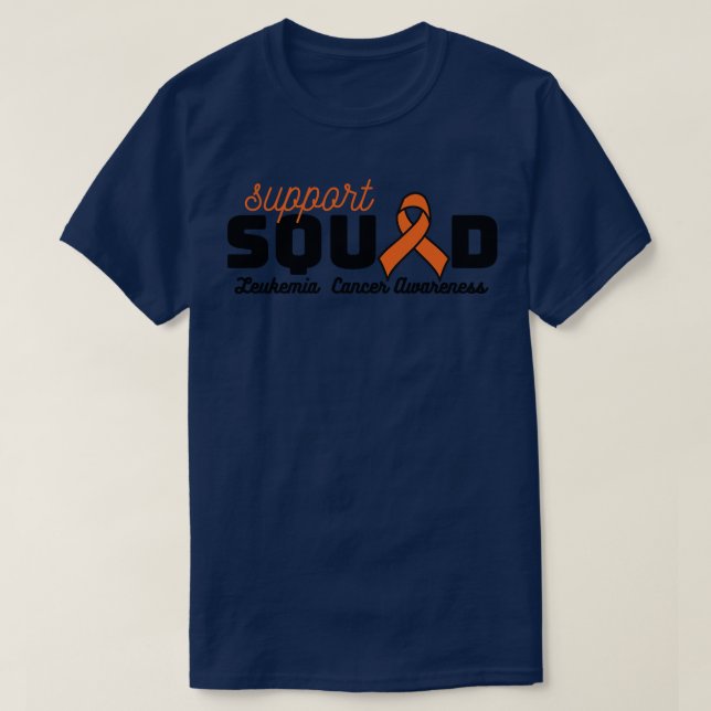 Camiseta Leucemia no Quad de Suporte (Frente do Design)