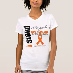 Camiseta Leucemia que eu estou ao lado de minha irmã