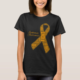 Camiseta Leucemia Sensibilização Faixa laranja luta esperan