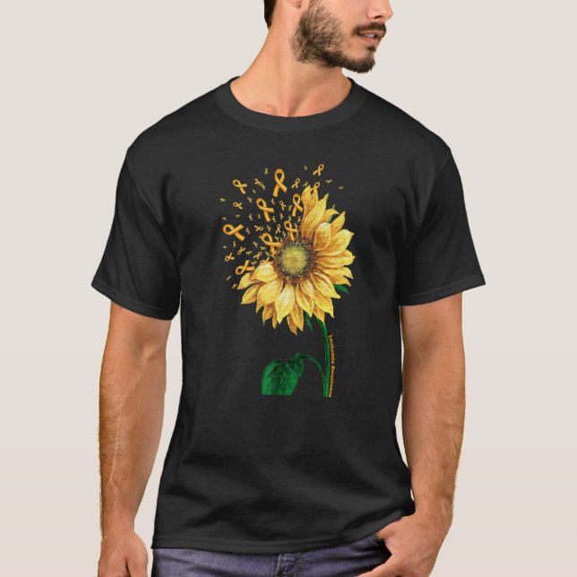 Camiseta LEUKEMIA Awareness Sunflower   (Frente)