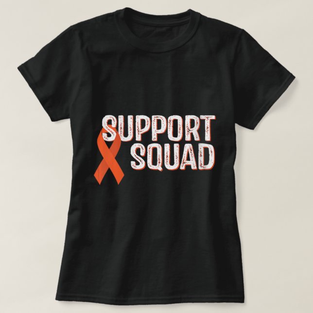 Camiseta Leukemia Awareness Support Squad   (Frente do Design)