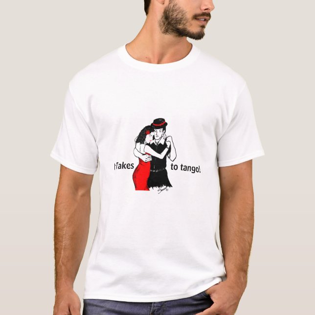 Camiseta Leva Dois Para Tango! (Frente)