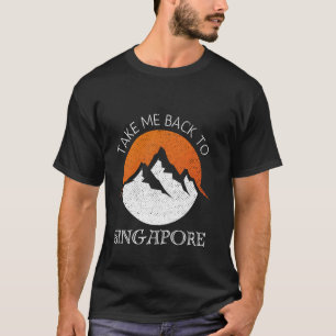 Camiseta Leva-Me De Volta A Singapura Vintage Cingapura Vac