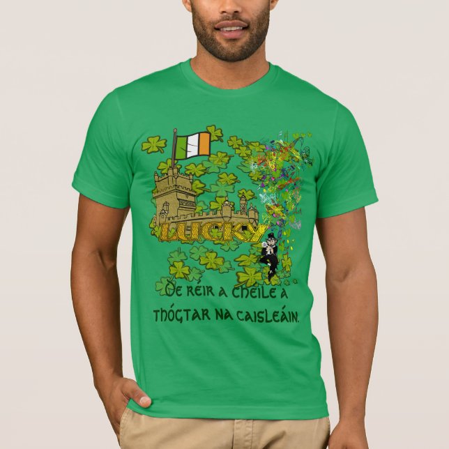 Camiseta Leva tempo para construir castelos engraçados (Frente)