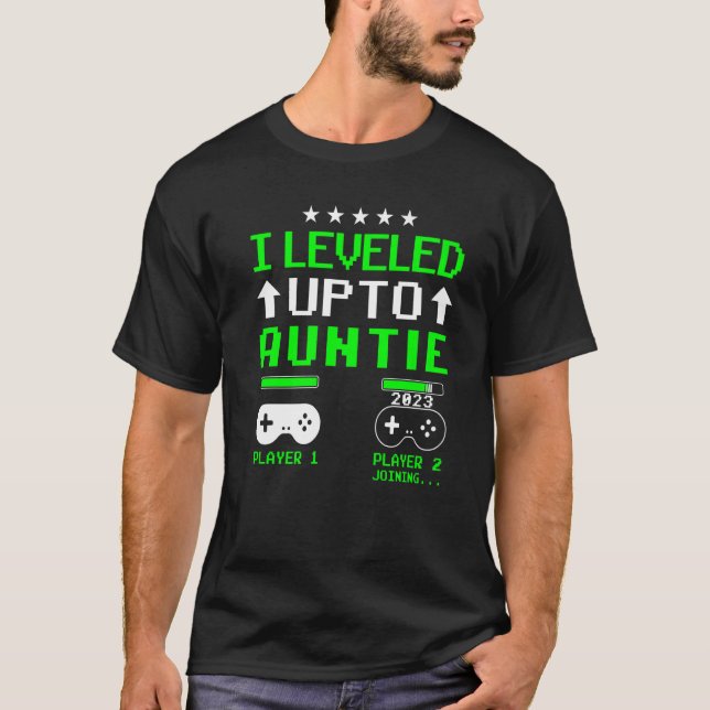 Camiseta Levada Até À Tia 2023 Anúncio De Gravidez V (Frente)