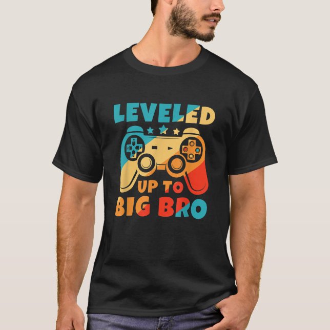 Camiseta Levado ao Big Bro New Brother Engraçado Gamer (Frente)