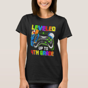 Camiseta Levado Até 4° Ano De Volta Ao Jogo De Vídeo Da Esc