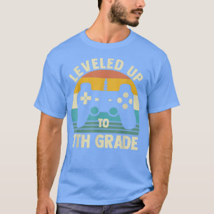 Camiseta Levado Até 7 De Volta Ao Jogo De Vídeo Da Escola
