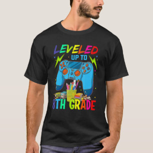 Camiseta Levado Até 8° Ano De Volta Ao Jogo De Vídeo Da Esc
