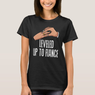 Camiseta Levado Até Fiance Wedde Bride Recem casados Gr