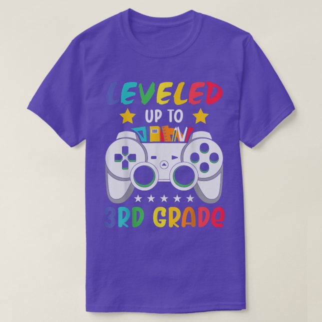 Camiseta Levado Até O 3º Ano De Jogo De Volta À Escola (Frente do Design)