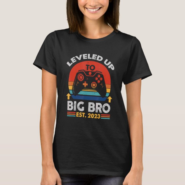 Camiseta Levado Até O Big Bro 2023 Gaming Baby Gender Anno (Frente)