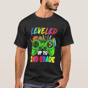 Camiseta Levado Até O Jogador De Nível Segundo De Volta À E