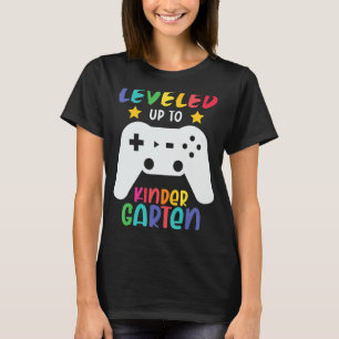 Camiseta Levado Até O Kinder Garten Gaming De Volta À Escol