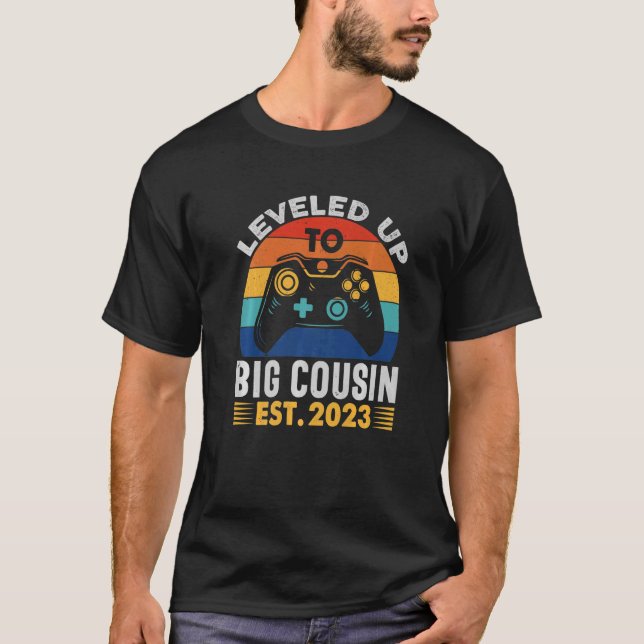 Camiseta Levado até Primo Eu vou ser um primo grande (Frente)