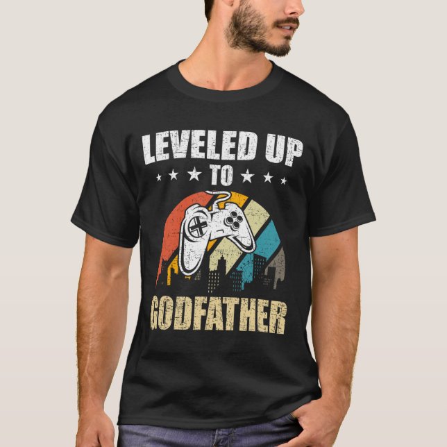 Camiseta Levado Para Jogos De Vídeo Do Goddad 3 (Frente)