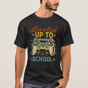 Camiseta Levado Para Jogos De Vídeo Na Escola De Volta Para