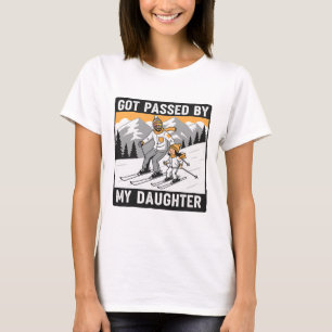 Camiseta Levado Pelo Meu Filho Da Fila Piada De Esqui Pai D