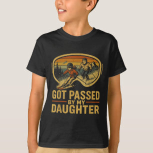 Camiseta Levado Pelo Meu Filho Óculos De Esqui Engraçados M