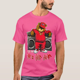 Camiseta Levantado Em 90S, Hip Hop Anniversário, Teddy Bear