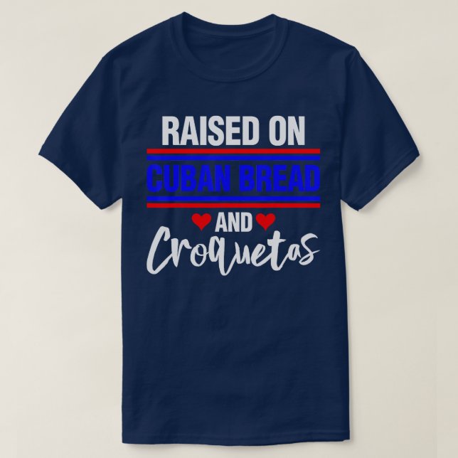 Camiseta Levantado em Pão e Croquetas Cubanos 2 (Frente do Design)