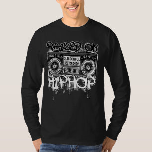 Camiseta Levantado No Grafite De Cassete Hip Hop Da Escola