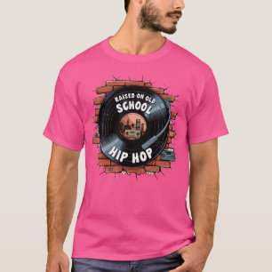 Camiseta Levantado No Grafite De Cassete Hip Hop Da Escola