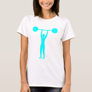 Camiseta Levantamento de peso 02 - ciano