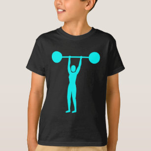 Camiseta Levantamento de peso 02 - ciano